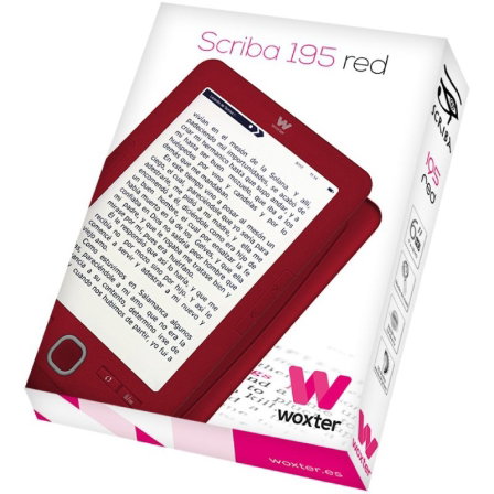 Woxter Scriba 195 Ebook 6 Pulgadas con Pantalla E-Ink Pearl Plus Rojo - Referencia EB26-045